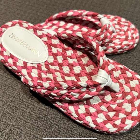 NEW ZIMMERMANN Cotton Braid Thongs/Slip-Ons EU 39 / AU 8 $295 NIB Shoes - Picture 2 of 4